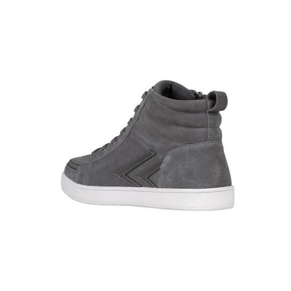 NEW Billy Footwear Men Ten9 Adaptive Hi-Top Gray Suede Sneakers Size 10 M KF274 - Picture 3 of 7